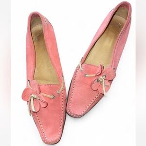 Fieramosca Vintage Italian Suede Loafers 6.5 Pink